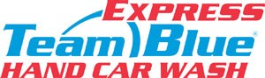 Team Blue Express Hand Car Wash Logo